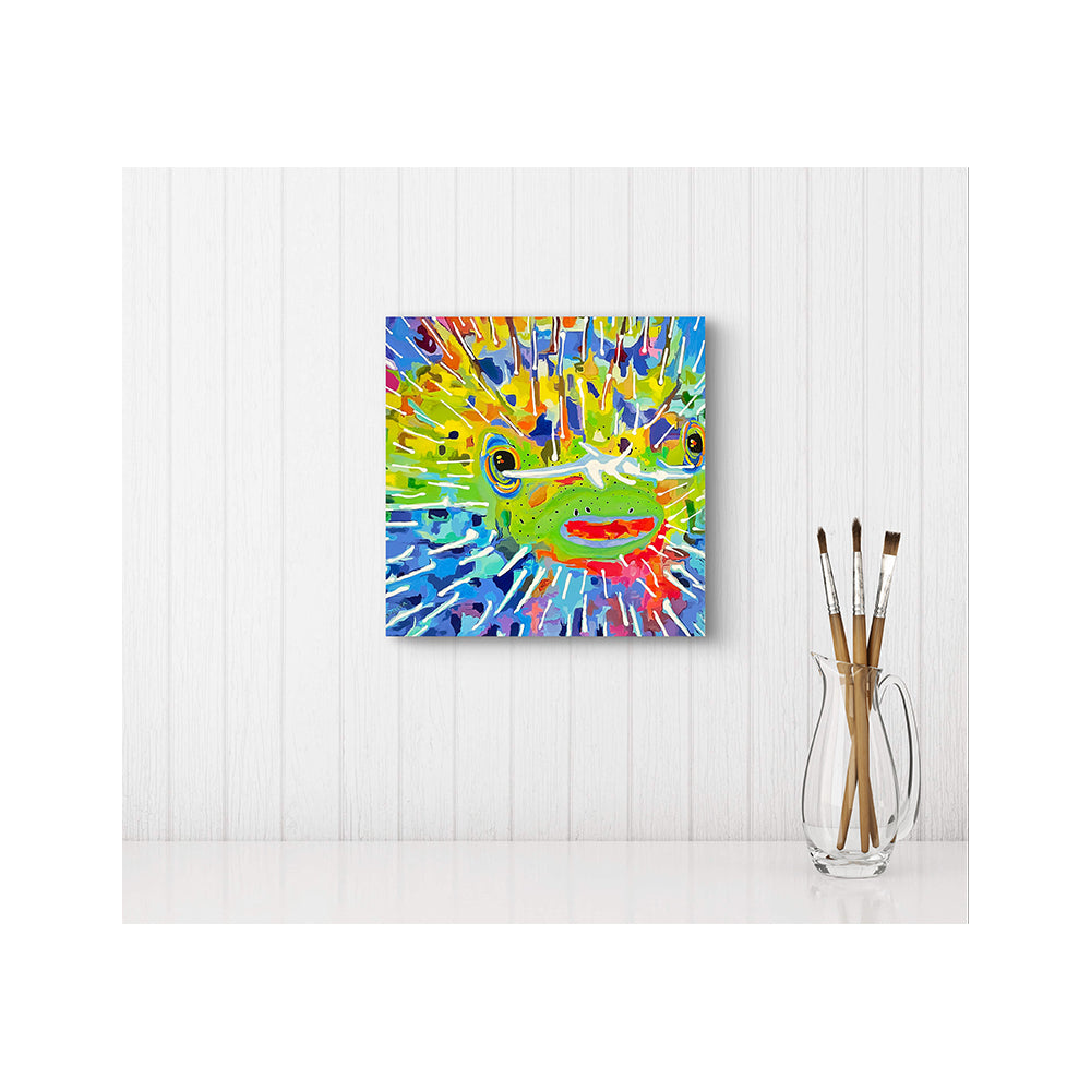 Impression sur toile Giclée - POISSON - Reproduction sur toile montée sur châssis - Poisson-porc-épic