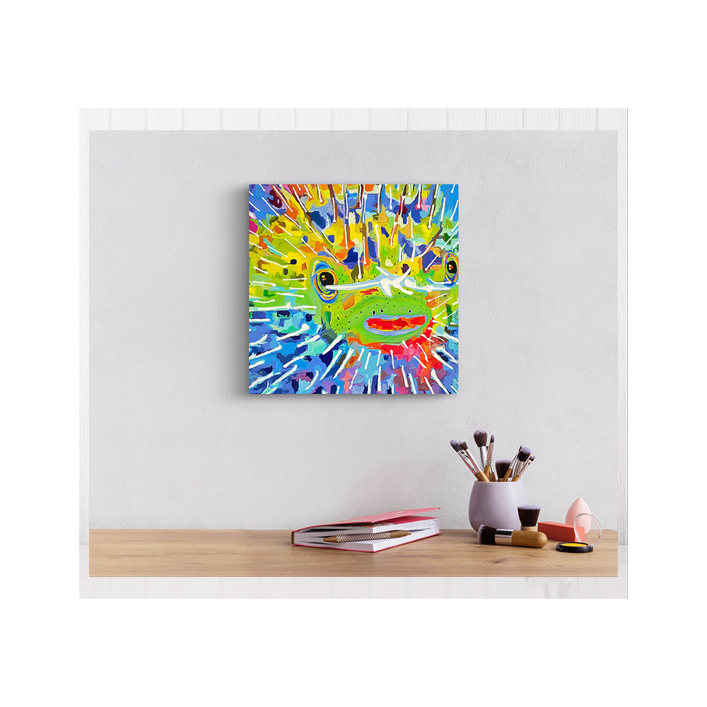 Impression sur toile Giclée - POISSON - Reproduction sur toile montée sur châssis - Poisson-porc-épic