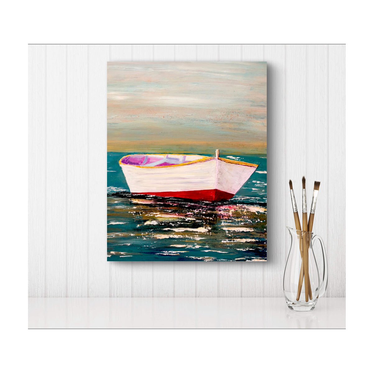 Impression sur toile Giclée - BATEAU - Reproduction sur toile montée sur châssis Adrift