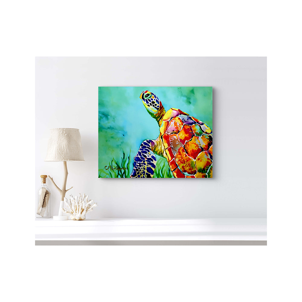 Impression sur toile giclée - TORTUE DE MER - Reproduction sur toile montée sur châssis TORTUE DE MER 3283