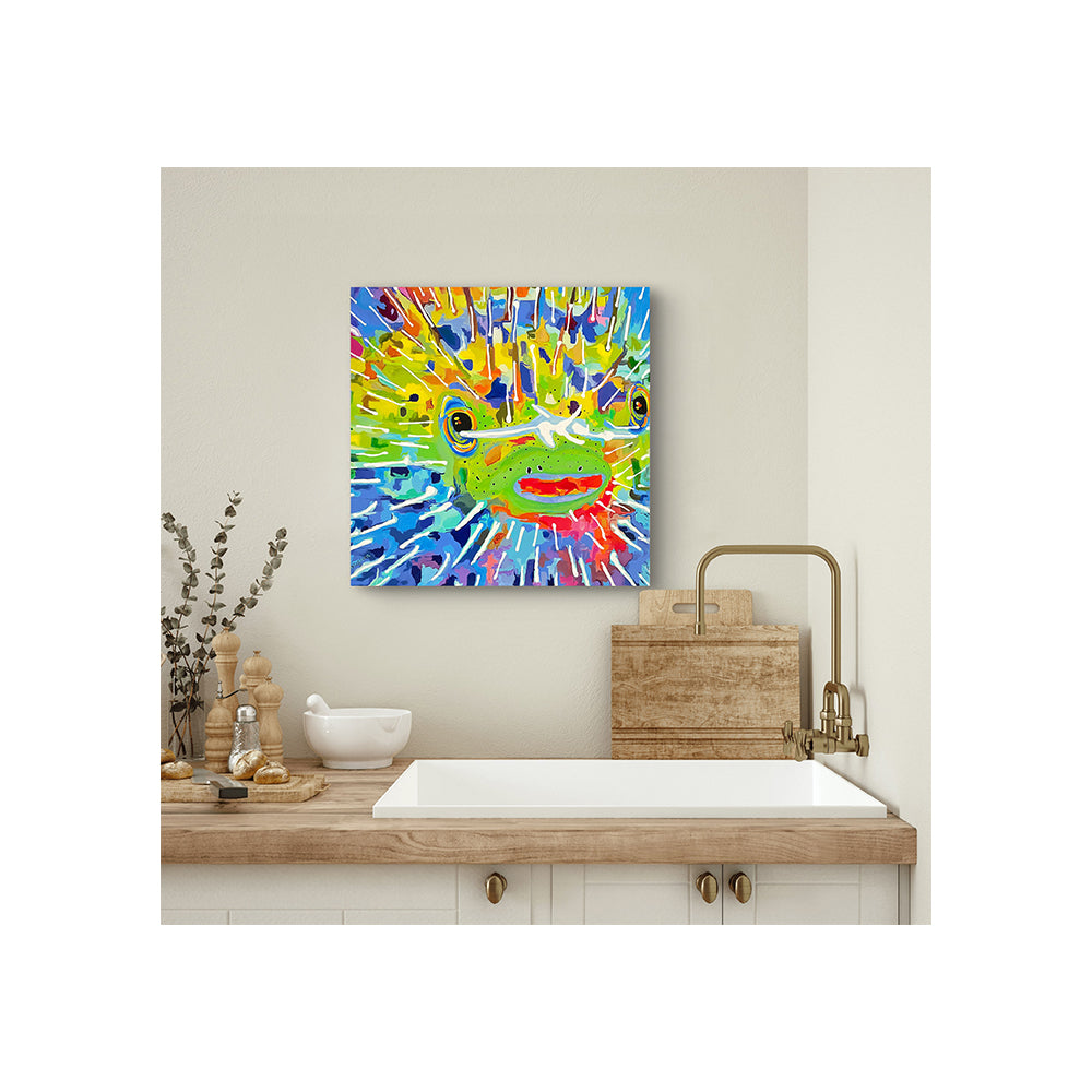 Impression sur toile Giclée - POISSON - Reproduction sur toile montée sur châssis - Poisson-porc-épic