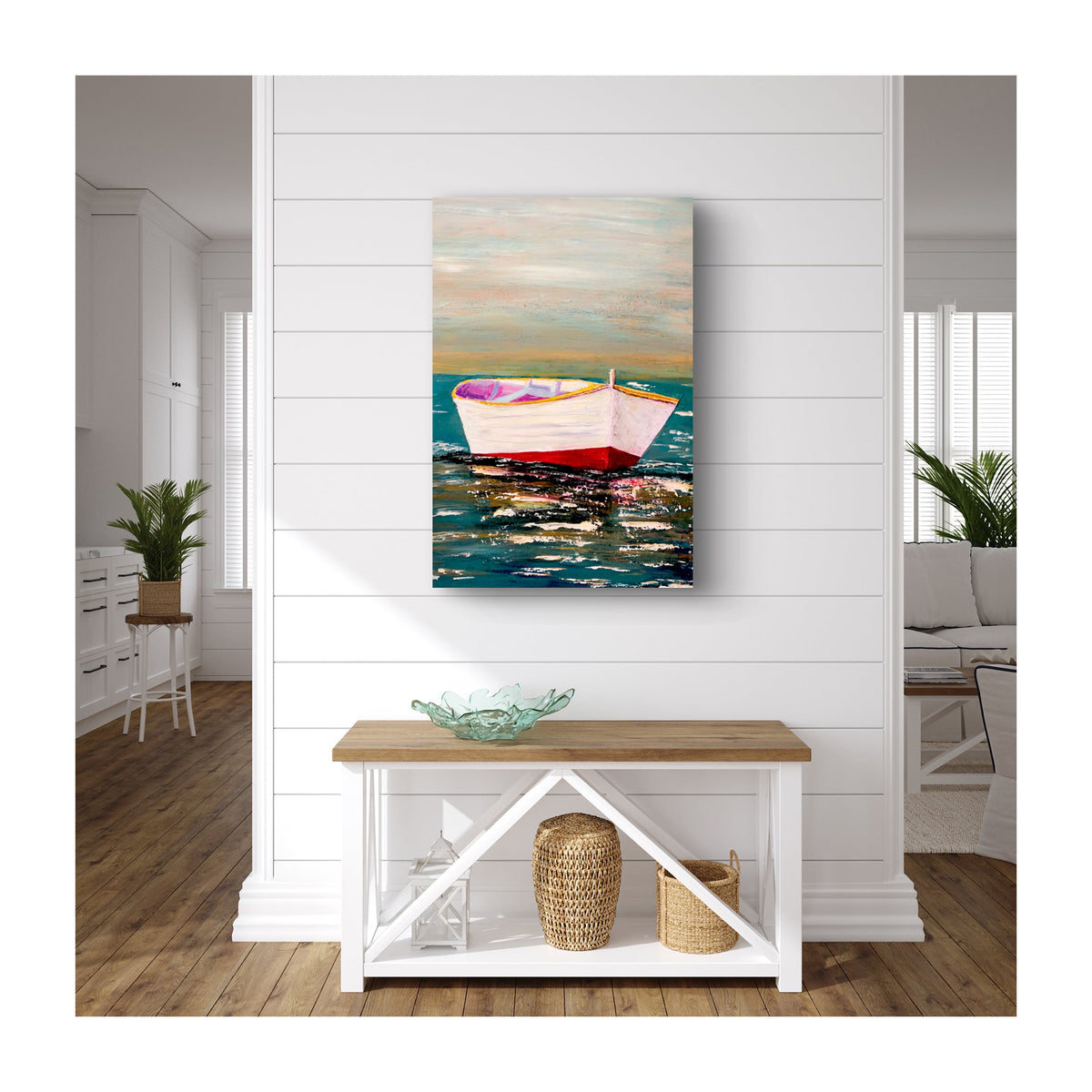 Impression sur toile Giclée - BATEAU - Reproduction sur toile montée sur châssis Adrift