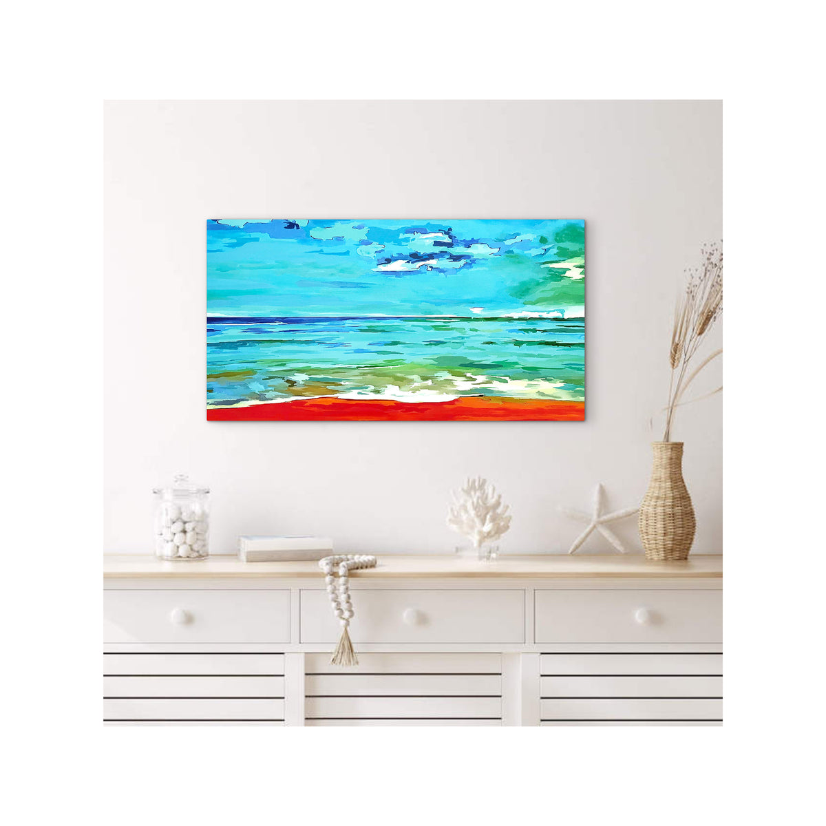 Impression sur toile Giclée - PAYSAGE MARIN - Reproduction sur toile montée sur châssis Ocean Isle Beach Days