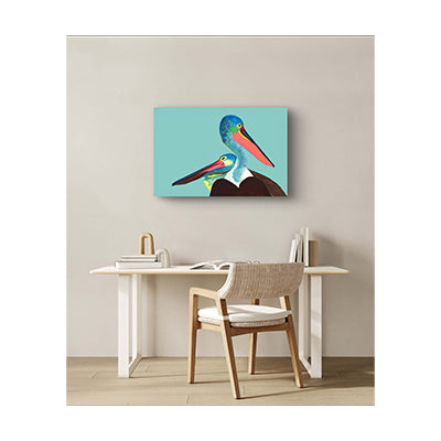 Impression sur toile Giclée - PÉLICAN - Reproduction sur toile montée sur châssis Pelican Pals