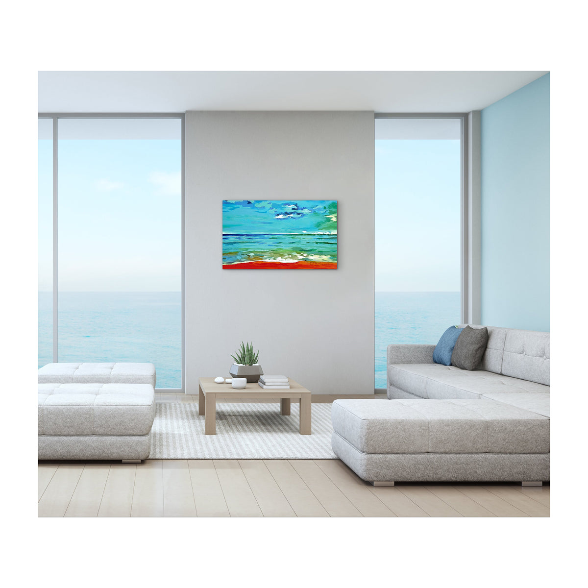 Impression sur toile Giclée - PAYSAGE MARIN - Reproduction sur toile montée sur châssis Ocean Isle Beach Days