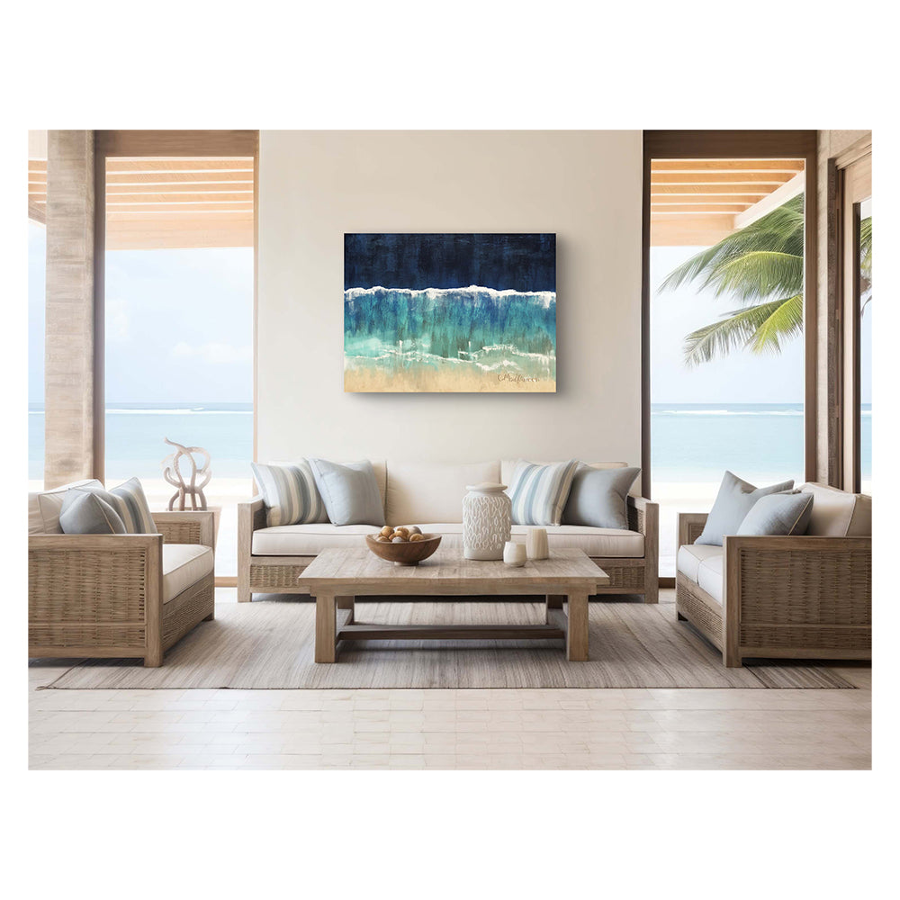 Impression sur toile giclée - PAYSAGE MARIN - Reproduction sur toile montée sur châssis vue du ciel