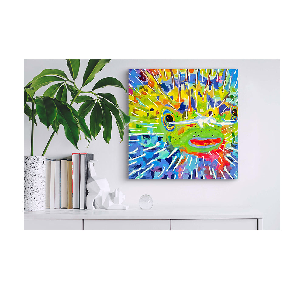 Impression sur toile Giclée - POISSON - Reproduction sur toile montée sur châssis - Poisson-porc-épic