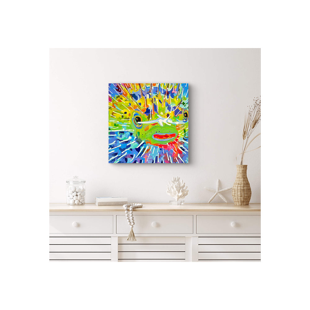Impression sur toile Giclée - POISSON - Reproduction sur toile montée sur châssis - Poisson-porc-épic
