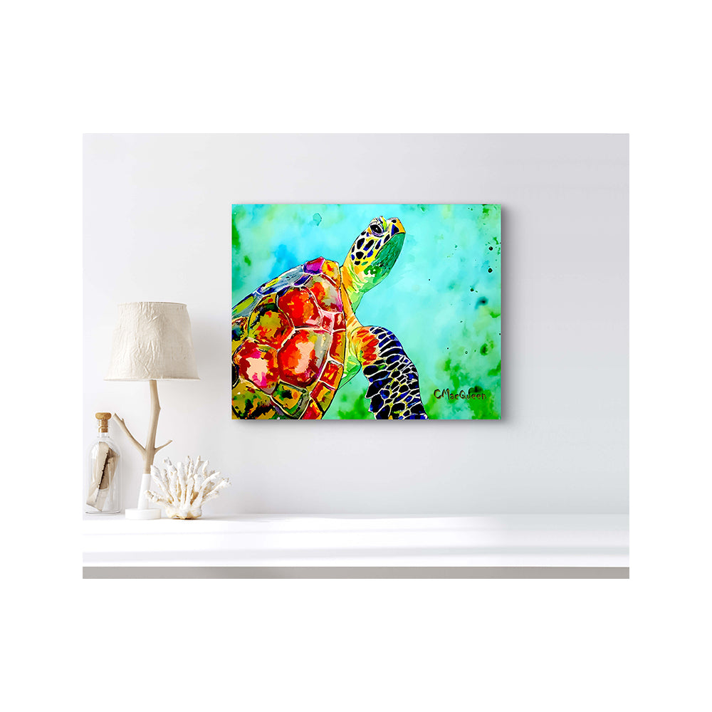 Impression sur toile Giclée - TORTUE DE MER - Reproduction sur toile montée sur châssis Tortue de mer 3278