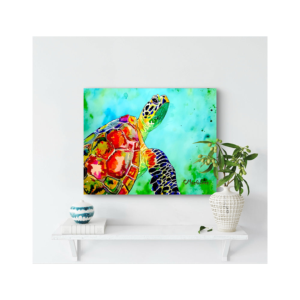 Impression sur toile Giclée - TORTUE DE MER - Reproduction sur toile montée sur châssis Tortue de mer 3278