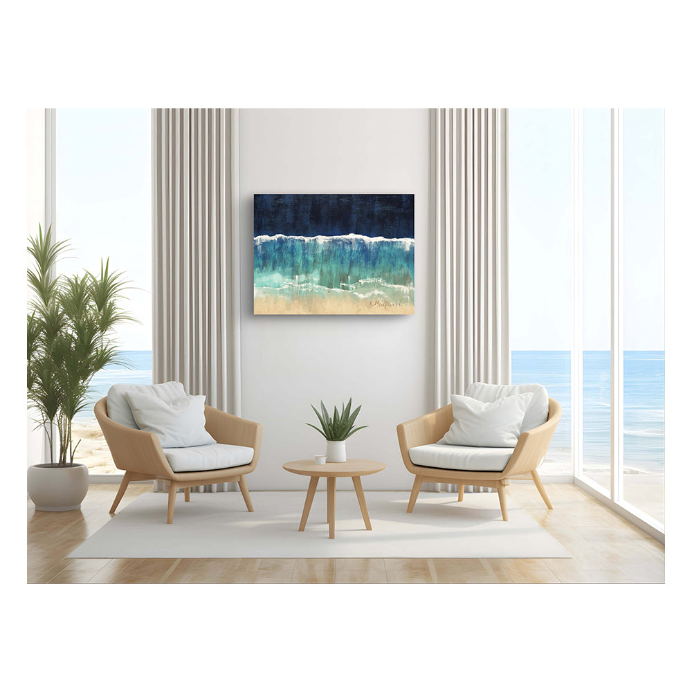 Impression sur toile giclée - PAYSAGE MARIN - Reproduction sur toile montée sur châssis vue du ciel