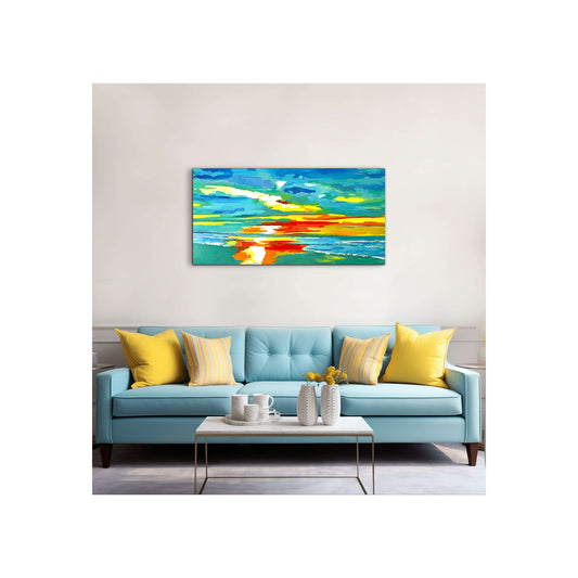 Giclee Canvas Print - SEASCAPE - Ocean Isle Beach Sunset Gallery Wrapped Canvas Reproduction