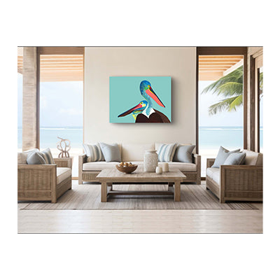 Giclee Canvas Print - PELICAN - Pelican Pals Gallery Wrapped Canvas Reproduction