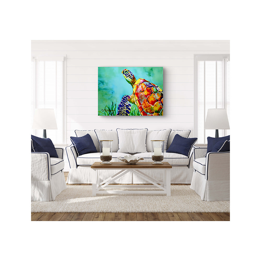 Impression sur toile giclée - TORTUE DE MER - Reproduction sur toile montée sur châssis TORTUE DE MER 3283