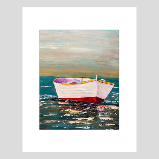 Fine Art Print - BOAT - Adrift 11x14 Matted Fine Art Print Reproduction