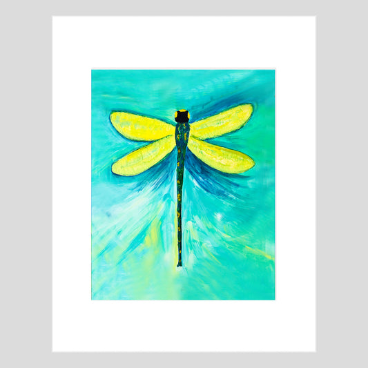 Fine Art Print - BUGS - Dragonfly 11x14 Matted Fine Art Print Reproduction
