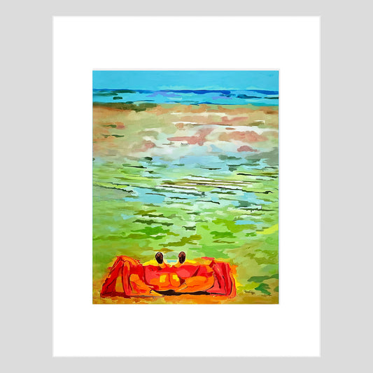 Fine Art Print - CRUSTACEAN - CRAB - Ghost Crab II 11x14 Matted Fine Art Print Reproduction