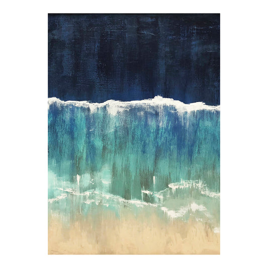 Greeting Card - SEASCAPE - Aerial Seascape 5x7 Glossy Paper Greeting Card with envelope